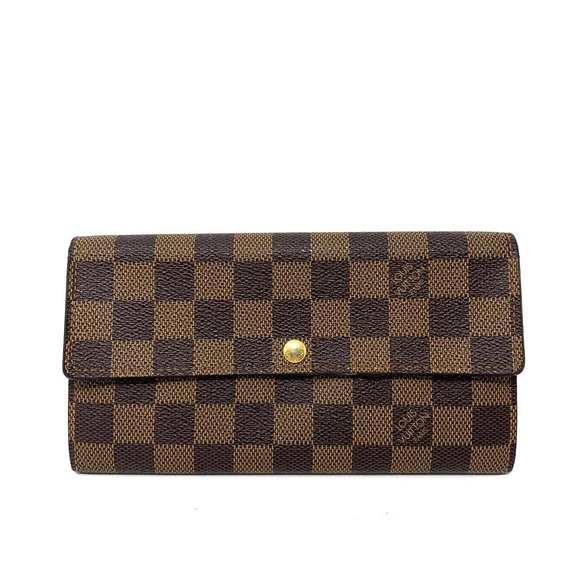 Louis Vuitton Handbags - Auth Louis Vuitton Sarah Bifold Damier EbeneWallet